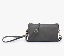 Load image into Gallery viewer, Charcoal Crossbody Clutch Purse