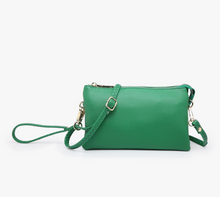 Load image into Gallery viewer, Emerald Green Crossbody Clutch Purse