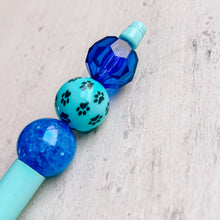 Load image into Gallery viewer, Bead Pen Blue Dog Paws