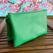Load image into Gallery viewer, Emerald Green Crossbody Clutch Purse