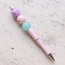 Load image into Gallery viewer, Bead Pen Blue Pastel Dream