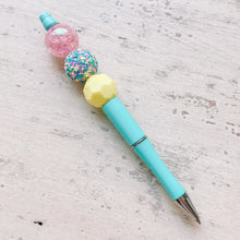 Load image into Gallery viewer, Bead Pen Sky Blue Cupcake Sprinkles