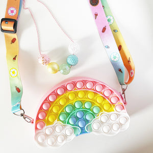 Rainbow Pop-able Sensory Crossbody Bag