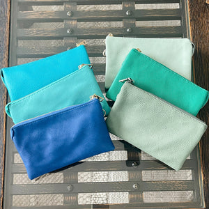 Emerald Green Crossbody Clutch Purse