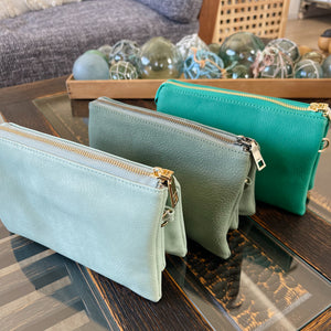Seafoam Crossbody Clutch Purse