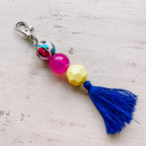 Bead Keychain/Bag Tag in Animal Envy