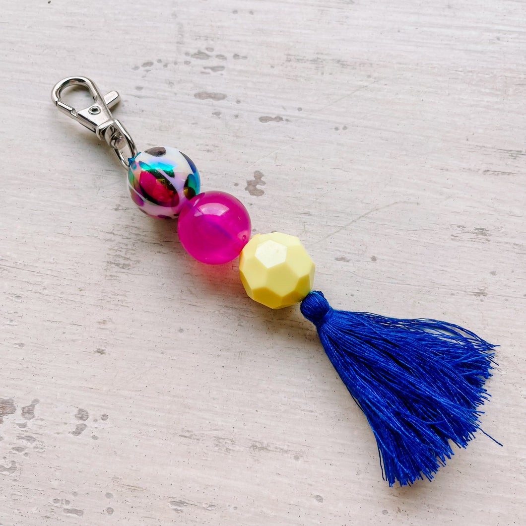 Bead Keychain/Bag Tag in Animal Envy