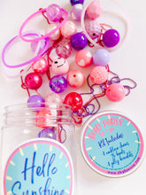 Load image into Gallery viewer, Bead Party To-Go Kit in &#39;Berry Fun&#39; with Jelly Bracelets

