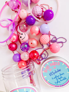 Bead Party To-Go Kit in 'Berry Fun' with Jelly Bracelets