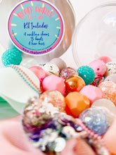 Load image into Gallery viewer, Bead Party To-Go Kit in &#39;Girlie Glitz&#39; with Hair Bows

