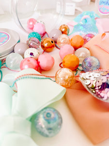Bead Party To-Go Kit in 'Girlie Glitz' with Hair Bows