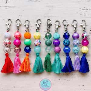 Bead Keychain/Bag Tag (Multiple Options)