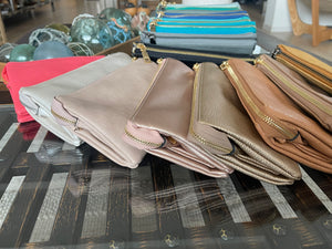Rose Gold Crossbody Clutch Purse