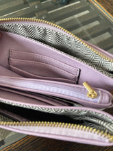 Load image into Gallery viewer, Metallic Purple Crossbody Clutch Purse
