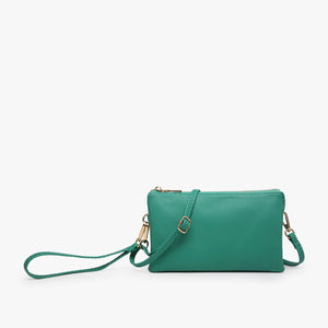 Emerald Green Crossbody Clutch Purse