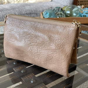 Latte Crossbody Clutch Purse