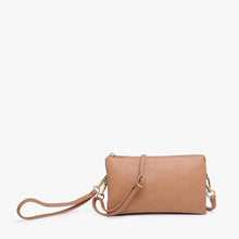 Load image into Gallery viewer, Camel Crossbody Clutch Purse
