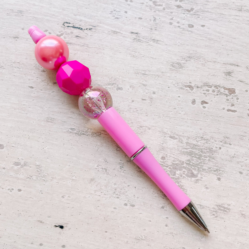 Bead Pen Pink Kisses