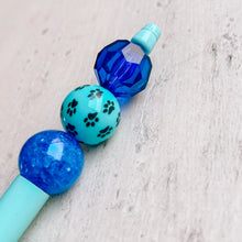 Load image into Gallery viewer, Bead Pen Blue Dog Paws
