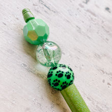 Load image into Gallery viewer, Bead Pen Green Dog Paw
