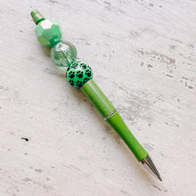 Load image into Gallery viewer, Bead Pen Green Dog Paw
