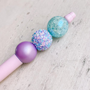 Bead Pen Pink Cupcake Sprinkles