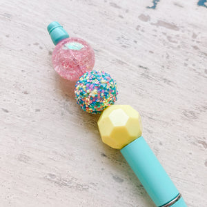 Bead Pen Sky Blue Cupcake Sprinkles