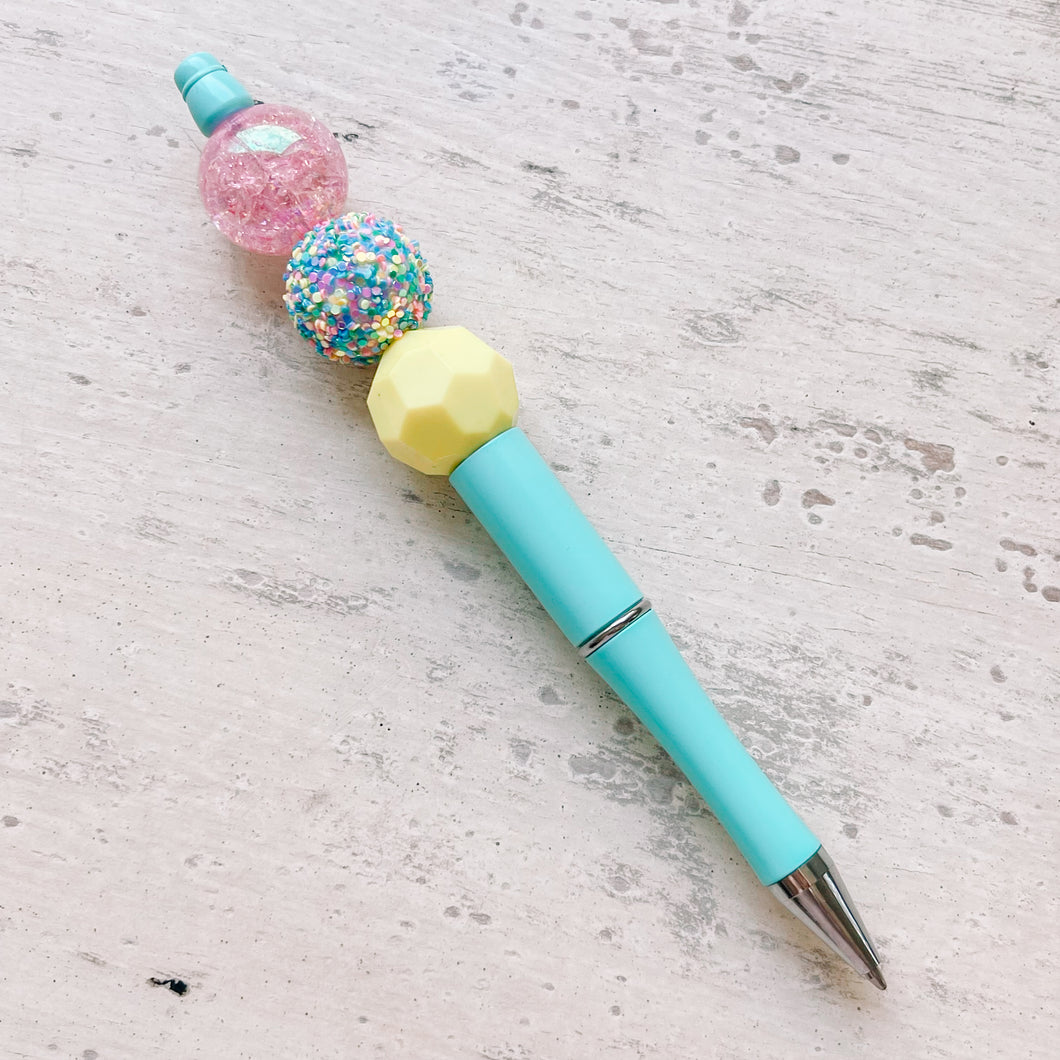 Bead Pen Sky Blue Cupcake Sprinkles