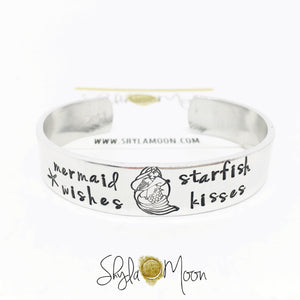 Mermaid Wishes & Starfish Kisses (Chunky cuff)