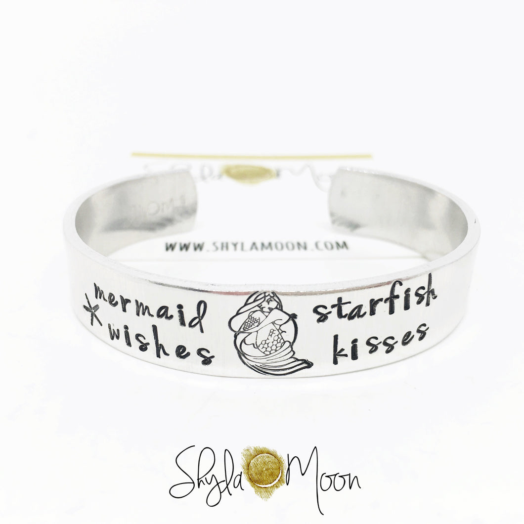 Mermaid Wishes & Starfish Kisses (Chunky cuff)