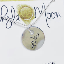 Load image into Gallery viewer, Okinawa Hand Stamped Necklace on Sterling Silver Chain
