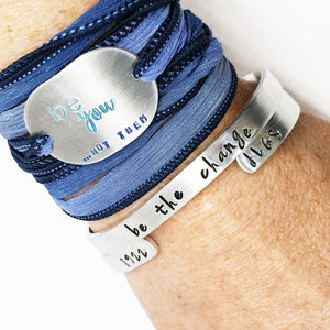 Bloom Dandelion Boho Silk Wrap Bracelet