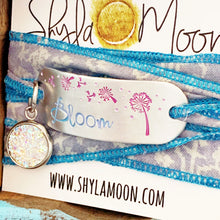 Load image into Gallery viewer, Bloom Dandelion Boho Silk Wrap Bracelet

