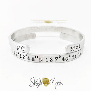 Design Your Own Coordinates Cuff (Skinny)