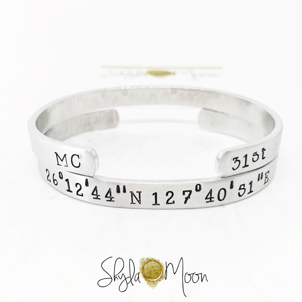 Design Your Own Coordinates Cuff (Skinny)