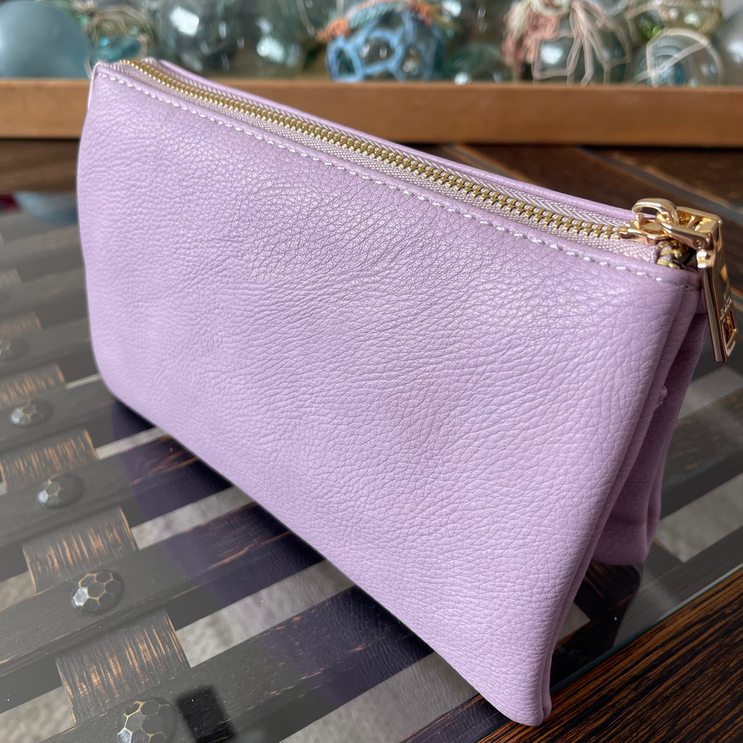 Lavender Crossbody Clutch Purse