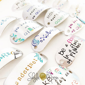 Boho Silk Wrap Bracelet with Custom Wording