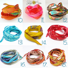 Load image into Gallery viewer, Boho Silk Wrap Bracelet with Custom Wording
