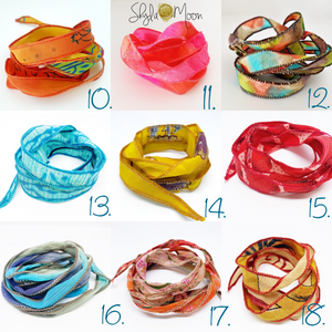 <b>Step #2</b> Pick Your Silk Wrap Bracelet