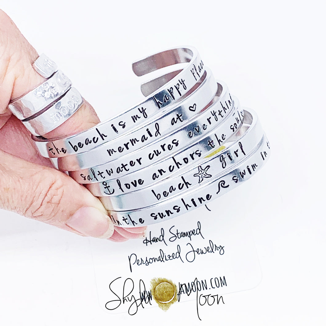 Beach Theme (Skinny Cuff) You Pick