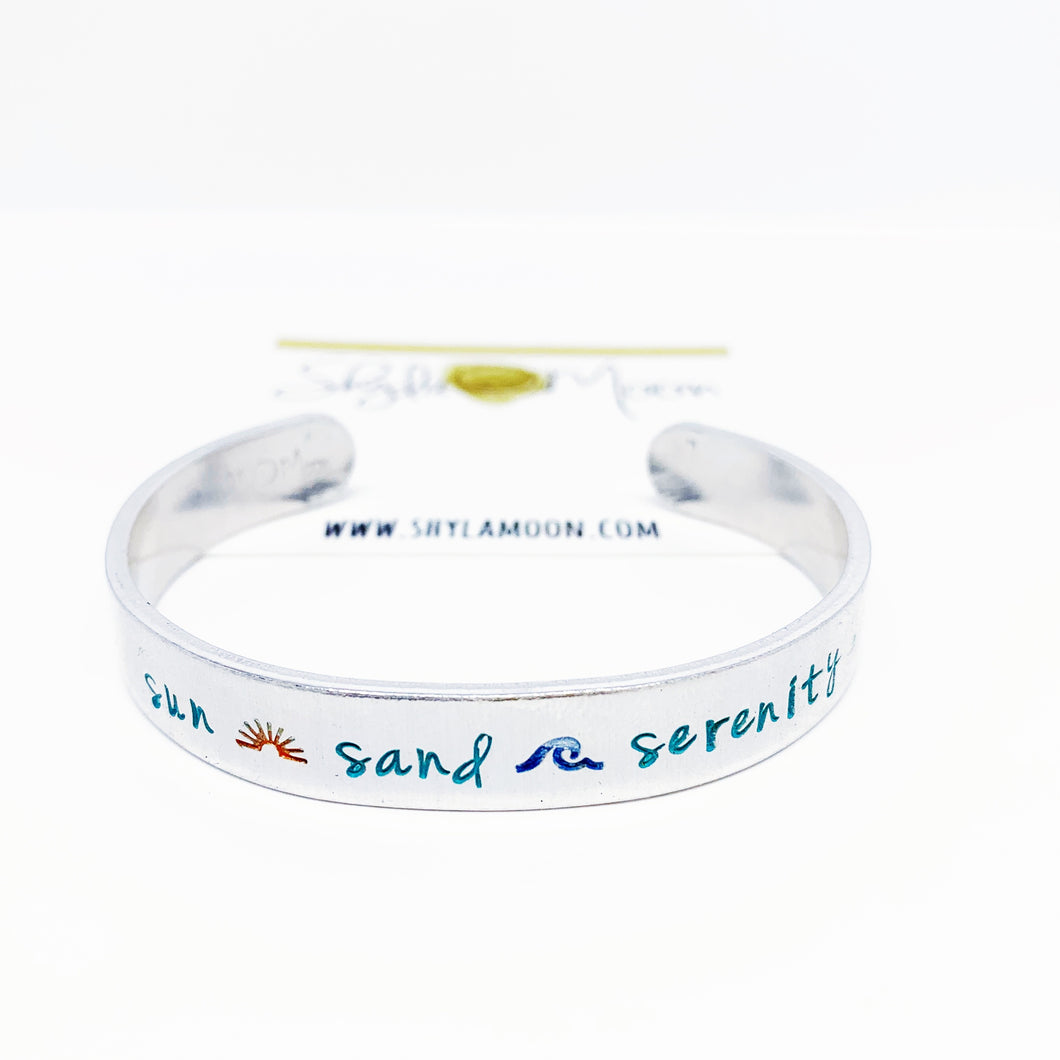 Sun, Sand, Serenity (Medium Cuff) <b>Ready To Ship</b>