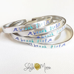 Beach Girl Bracelet (Skinny Cuff)