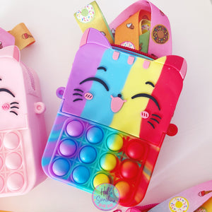 Cat Pop-able Crossbody Bag Rectangle Shape