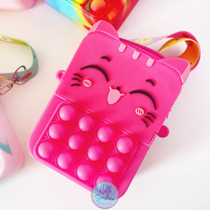 Cat Pop-able Crossbody Bag Rectangle Shape