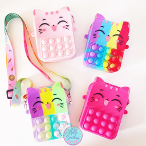 Cat Pop-able Crossbody Bag Rectangle Shape