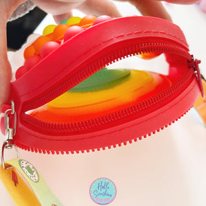 Medium Rainbow Pop-able Pop Sensory Crossbody Bag