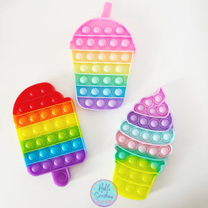 Popit Pop-able Toy Rainbow Colors